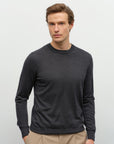 mens grey cashmere sweater  kvss