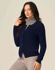 navy blue cashmere cardigan sweater   kvss