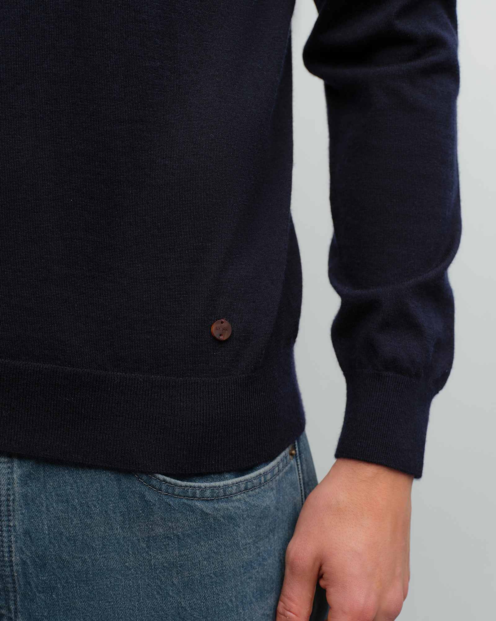 navy blue cashmere sweater