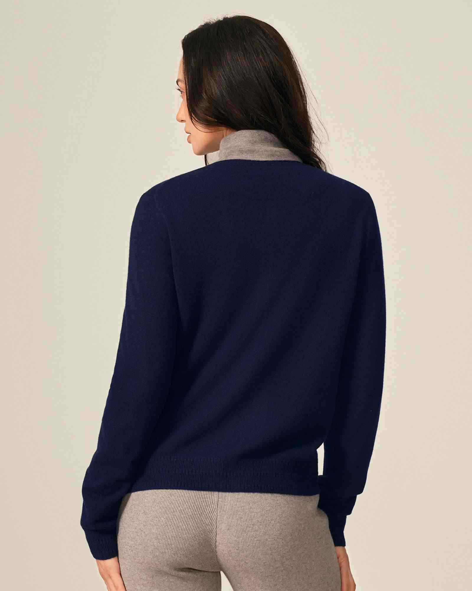 navy cardigan cashmere