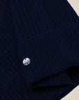 navy cashmere hat  kvss