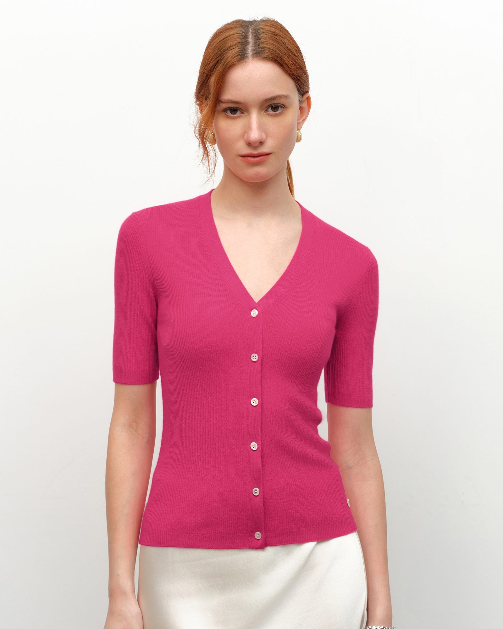 pink cashmere sweater