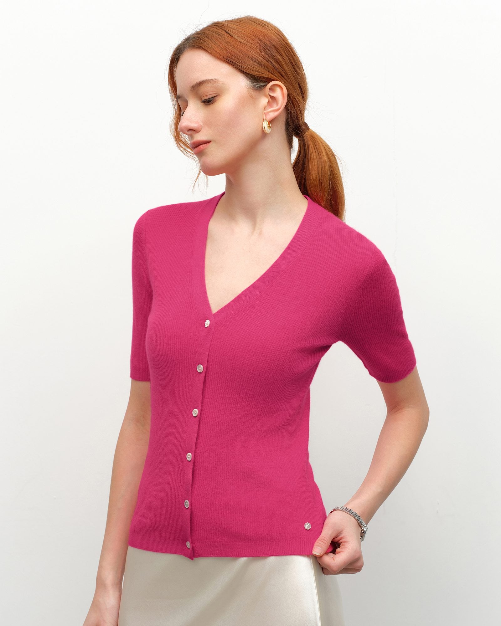 pink cashmere sweater  kvss