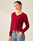 red cashmere jumper  kvss