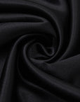 silk black midi skirt