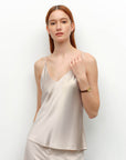 silk sleeveless tank