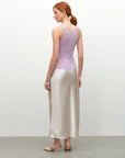 silk slip skirt