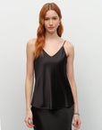 silk tank black