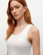 silk tank white