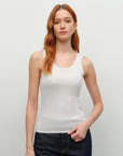 silk tank white  kvss
