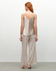silk v neck tank top