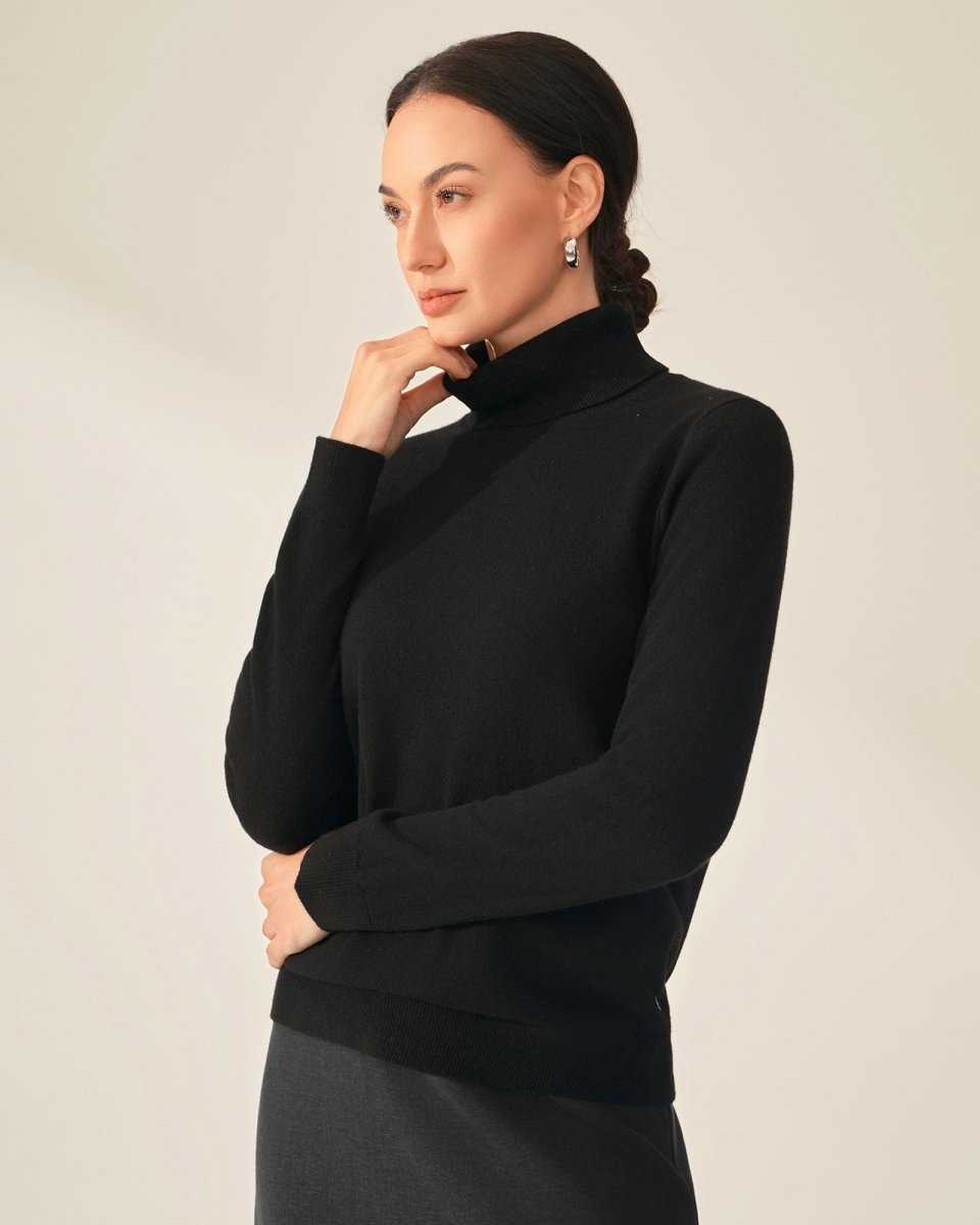 Soft Touch Pure Cashmere Turtleneck Sweater