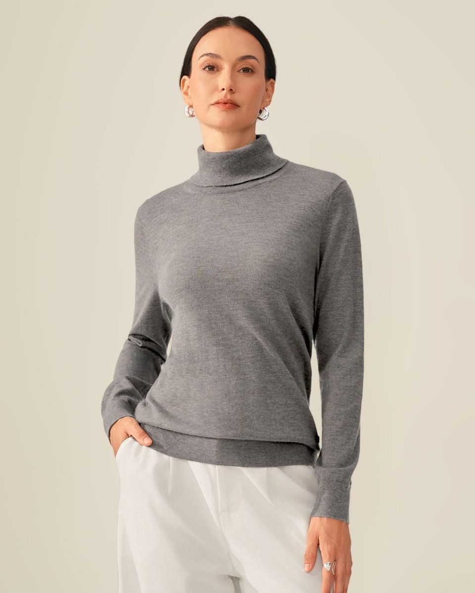 Soft Touch Pure Cashmere Turtleneck Sweater