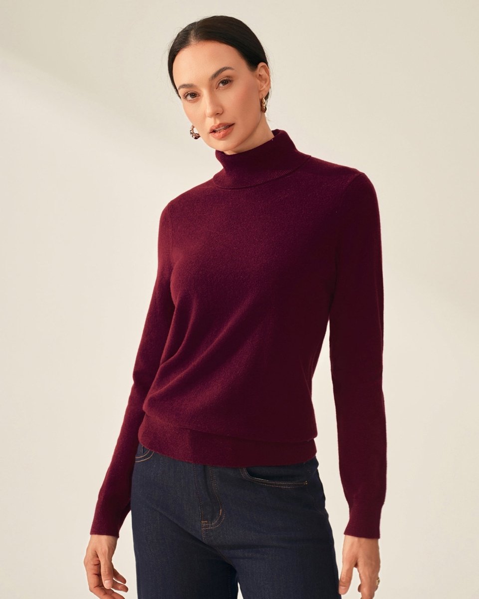 Soft Touch Pure Cashmere Turtleneck Sweater