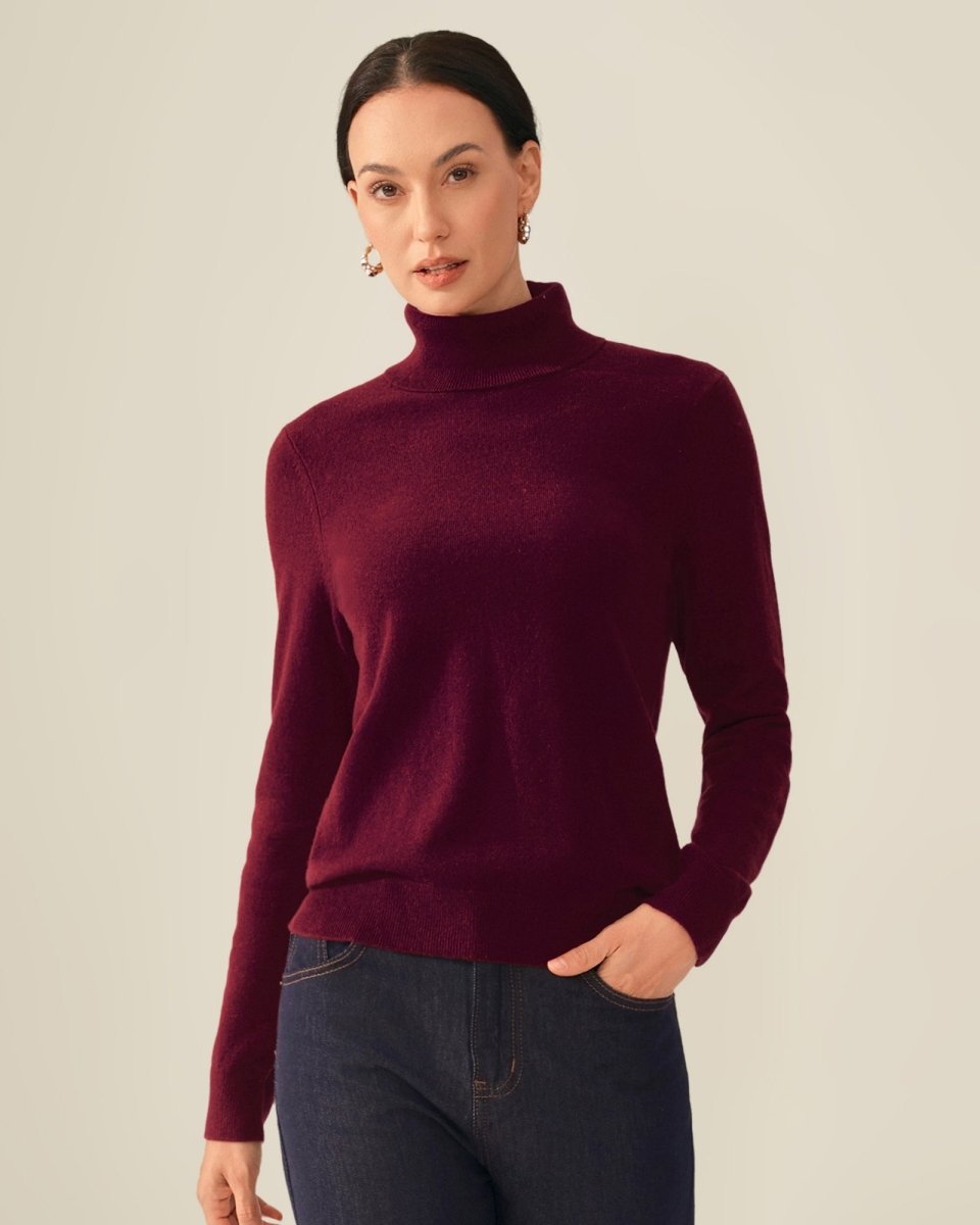 Soft Touch Pure Cashmere Turtleneck Sweater