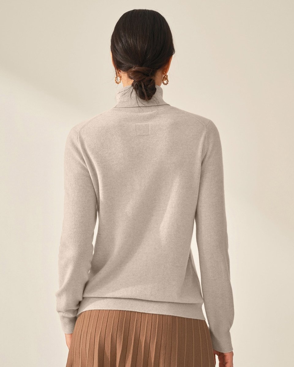 Soft Touch Pure Cashmere Turtleneck Sweater