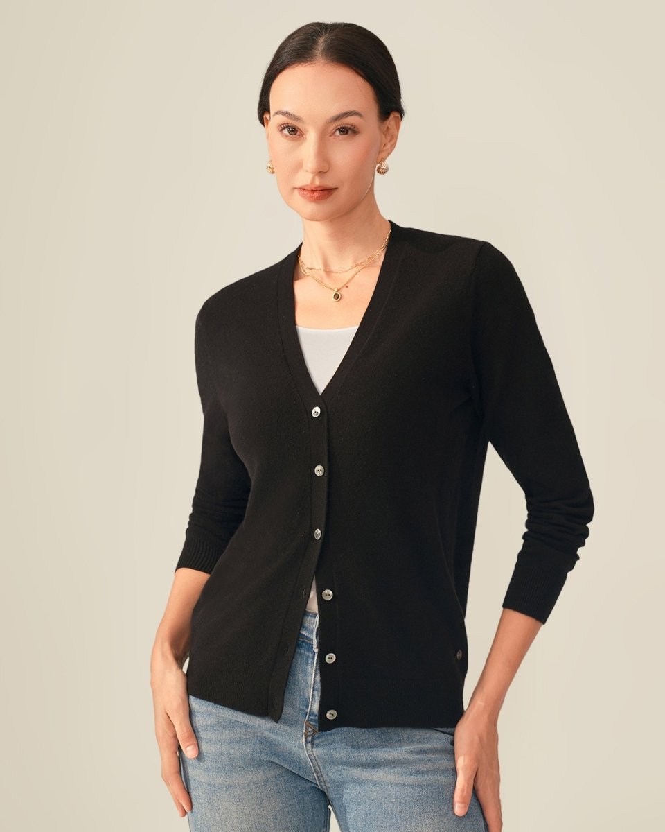 Timeless Pure V - Neck Cashmere Cardigan