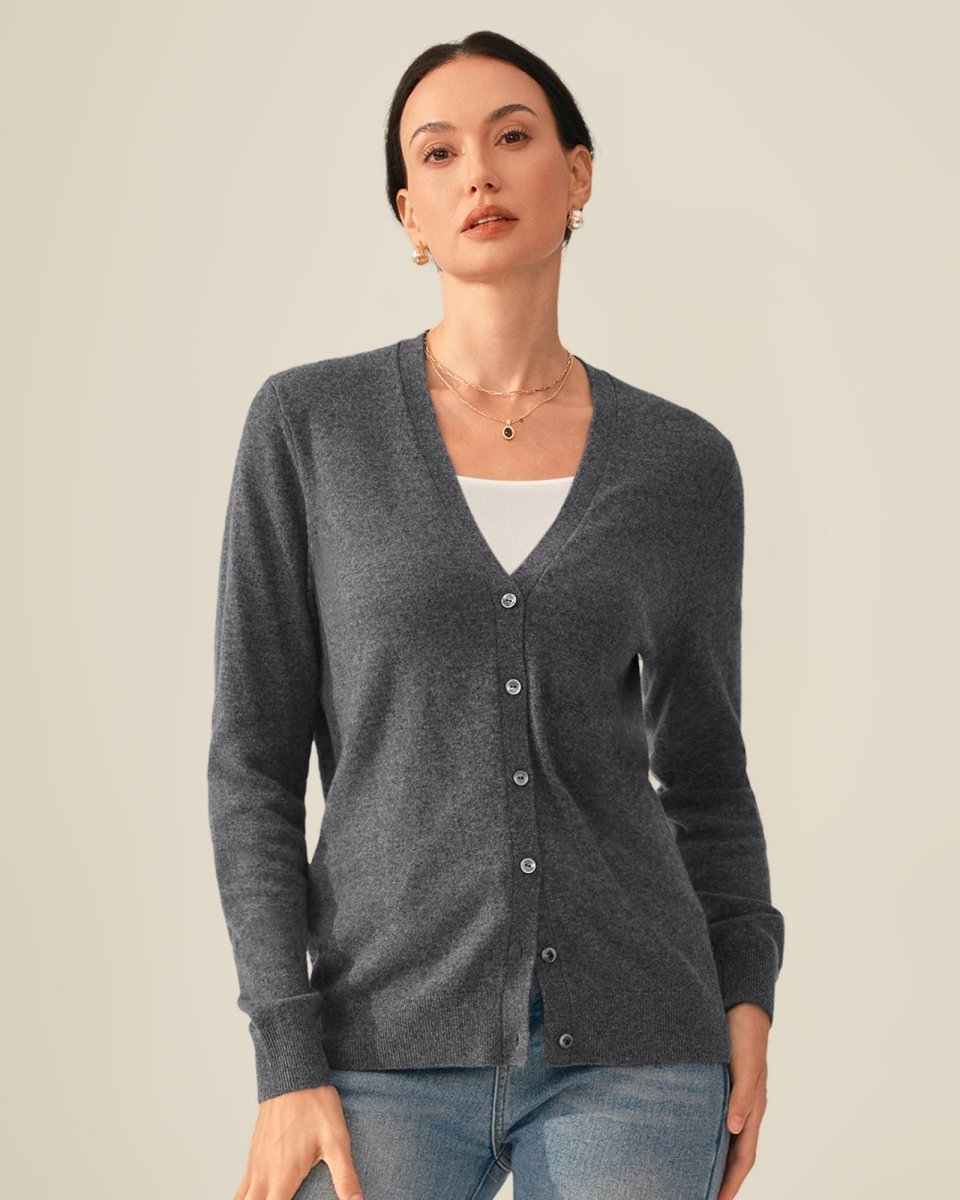Timeless Pure V - Neck Cashmere Cardigan