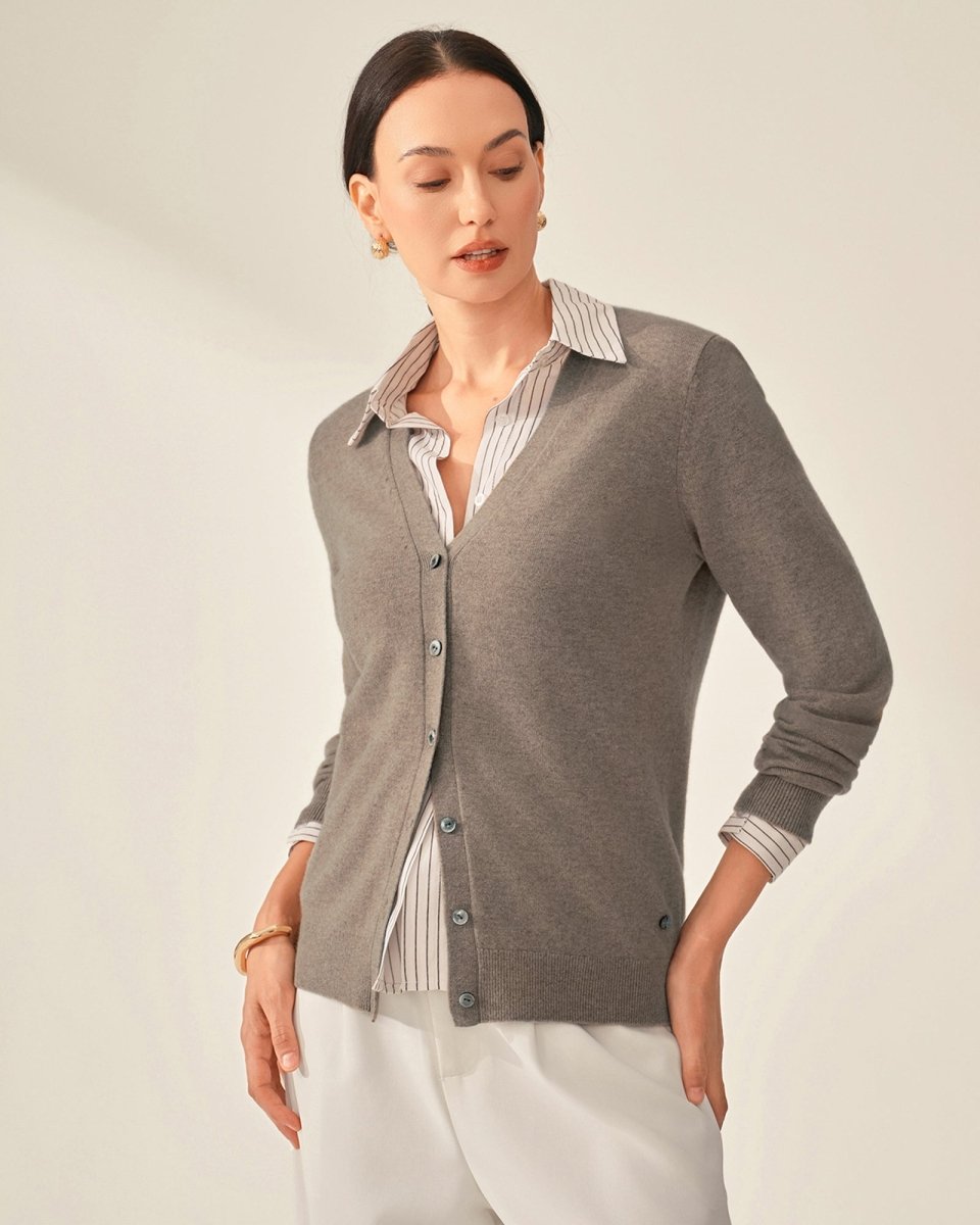 Timeless Pure V - Neck Cashmere Cardigan