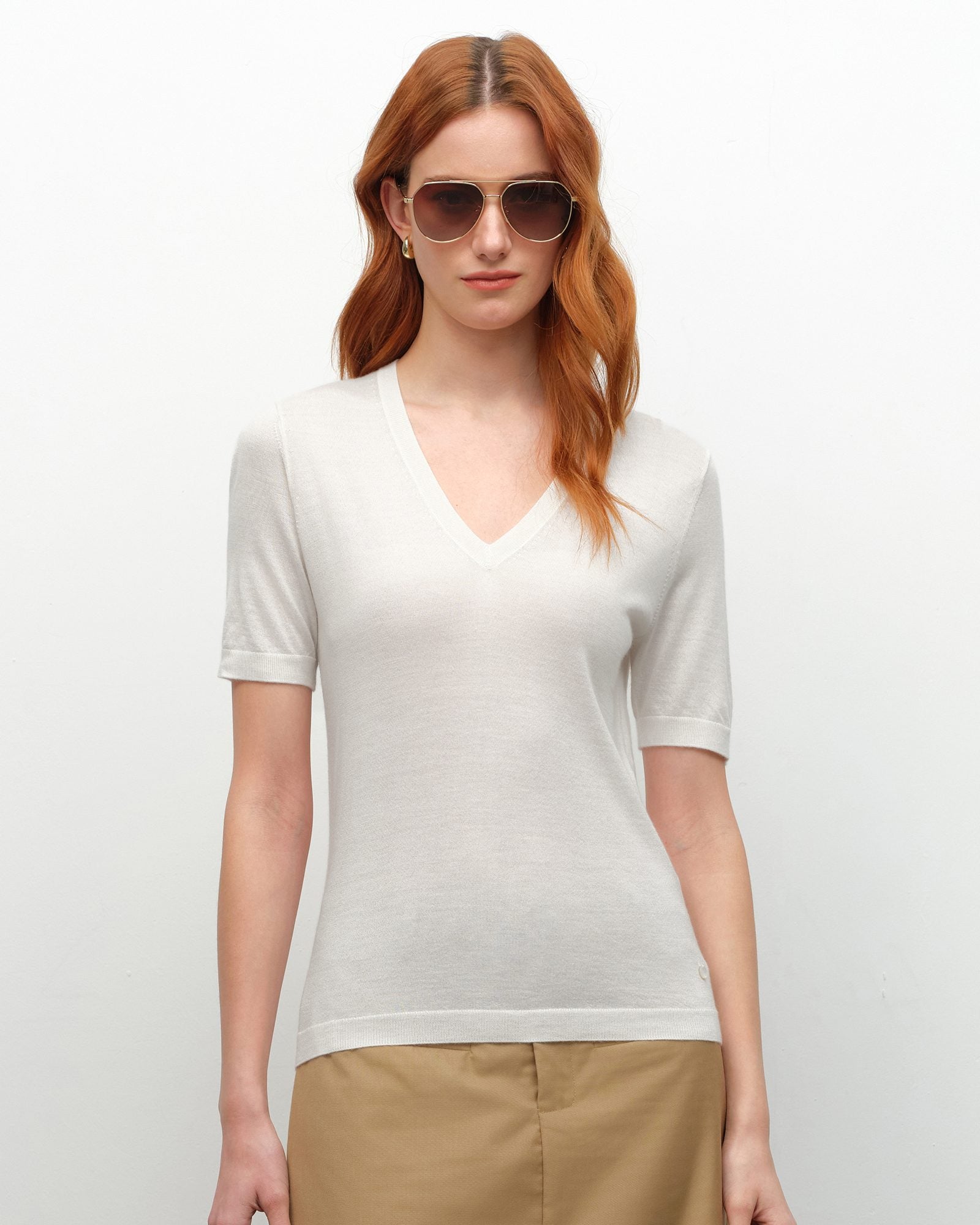v neck sweater cashmere