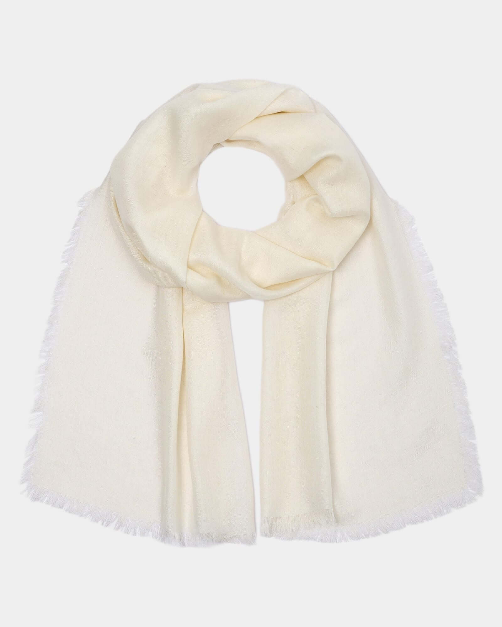 white cashmere shawl