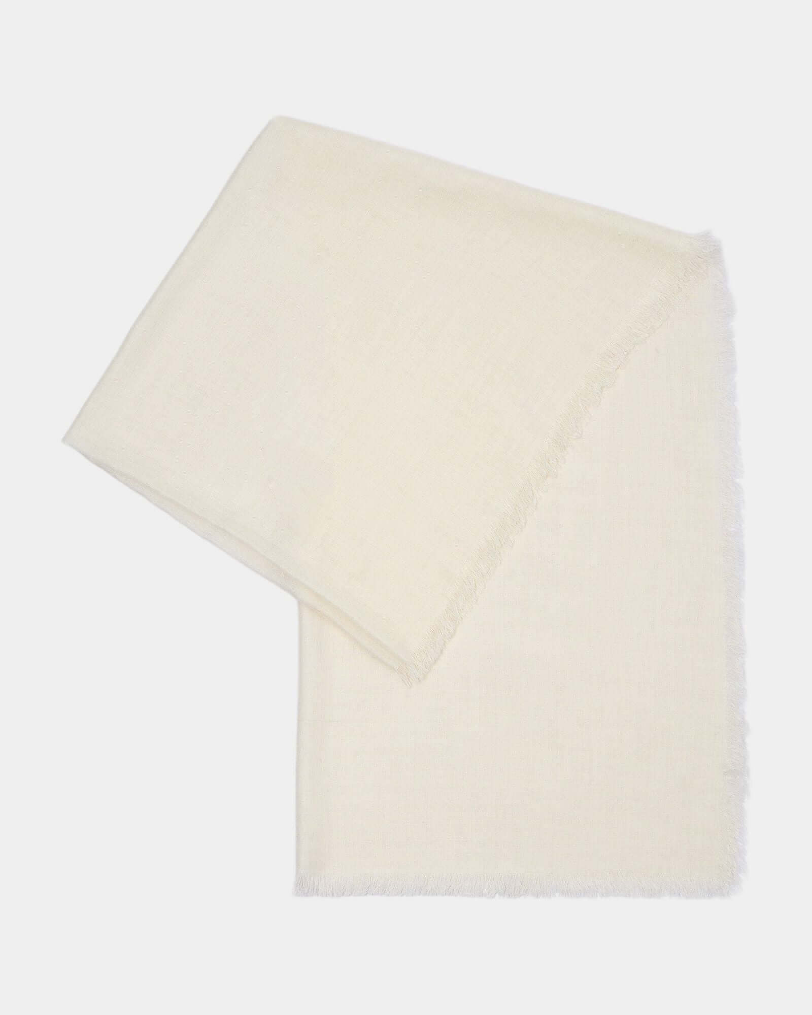 white cashmere shawl  kvss