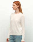 white cashmere t shirt  kvss
