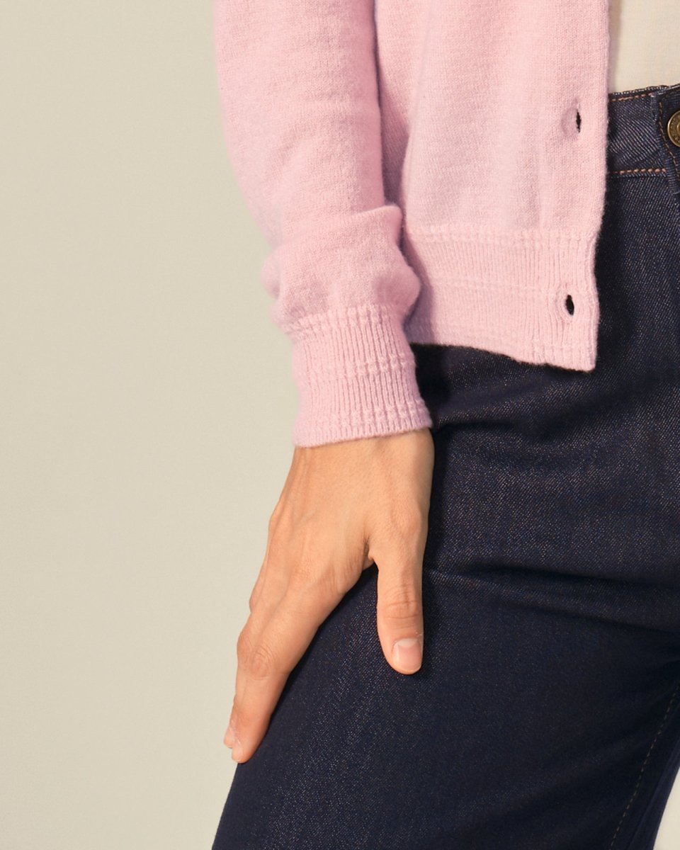 Women's 100% pure cashmere cardigan sweater