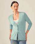 womens green cashmere sweater