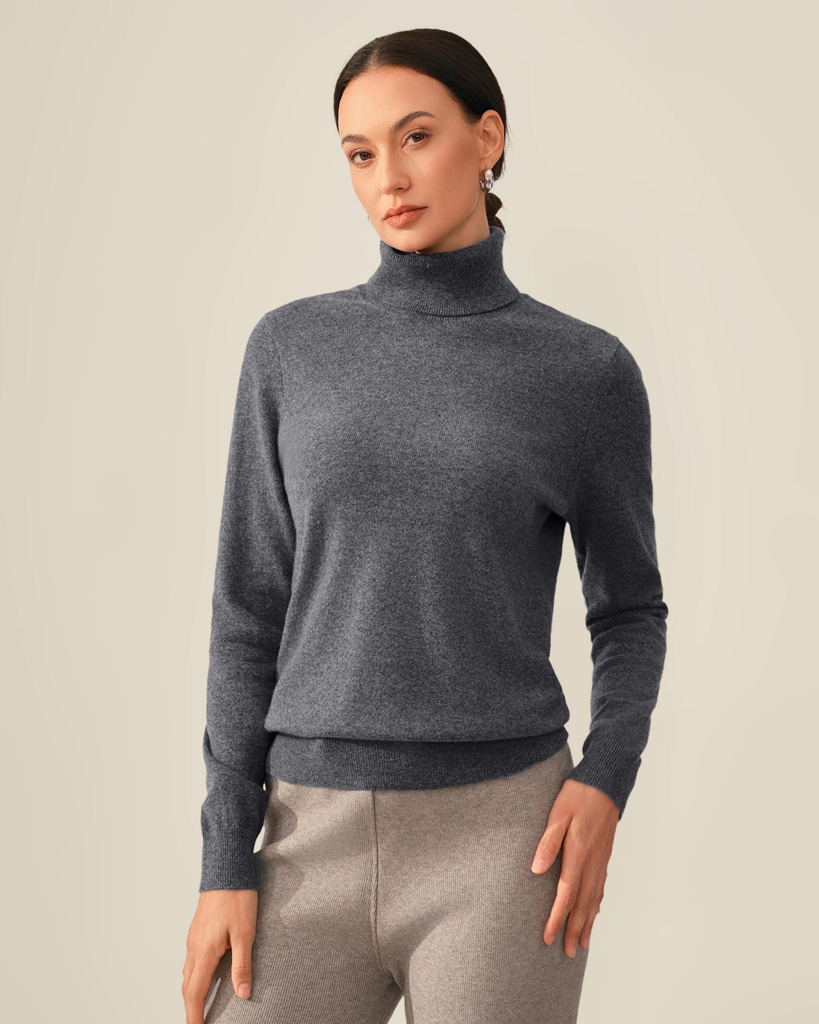 womens grey cashmere jumper